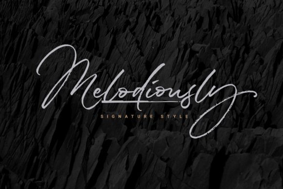 Melodiously Script Font Poster 1