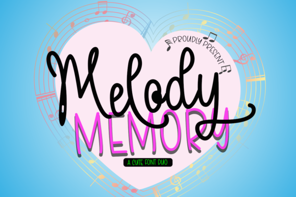 Melody Memory Font Melody Memory Font Poster 1