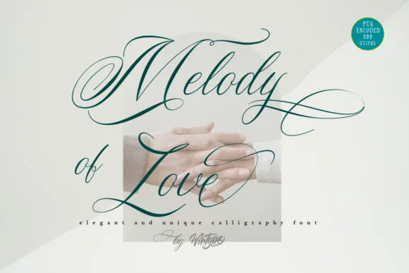 Melody of Love Font Melody of Love Font Poster 1