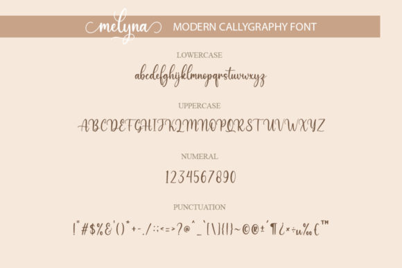 Melyna Font Poster 8