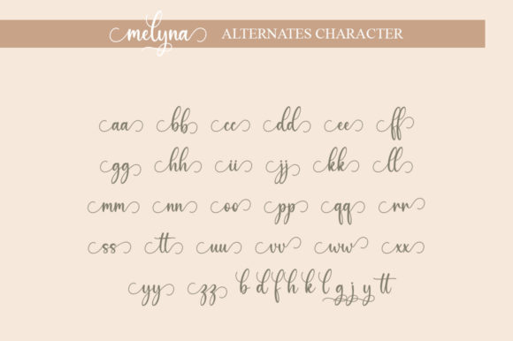 Melyna Font Poster 9