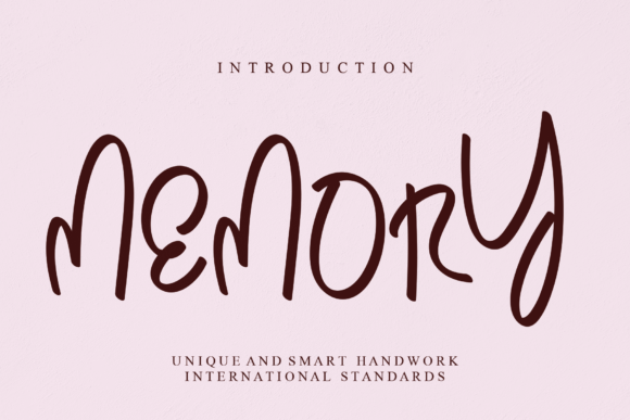 Memory Font Memory Font Poster 1