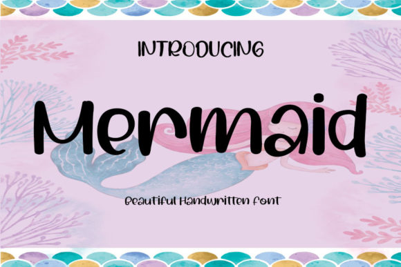 Mermaid Font Poster 1