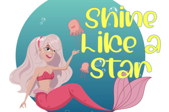 Mermaid Font Poster 3