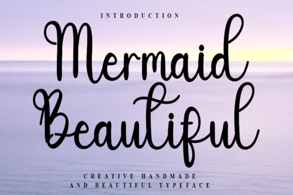 Mermaid Beautiful Font Poster 1