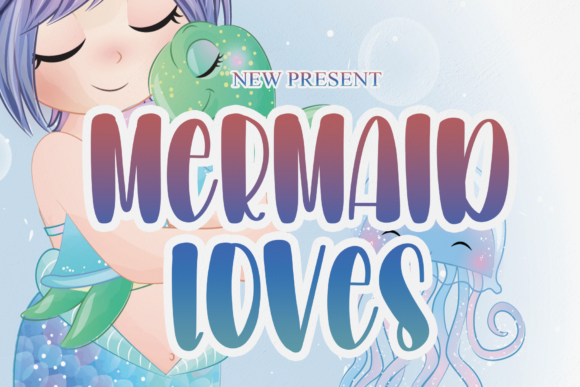 Mermaid Loves Font Poster 1