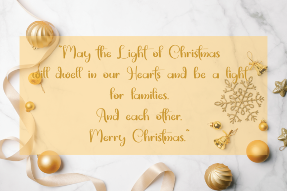 Merry Christmas Font Poster 3