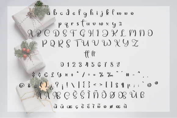 Merry Christmas Font Poster 4