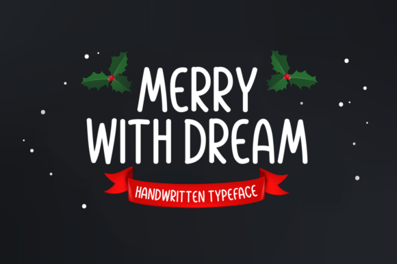 Merry with Dream Font Poster 1