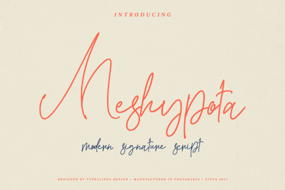 Meshypota Font Poster 1