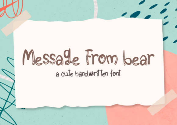 Message from Bear Font