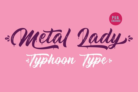 Metal Lady Font Poster 1