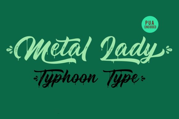 Metal Lady Font Poster 2