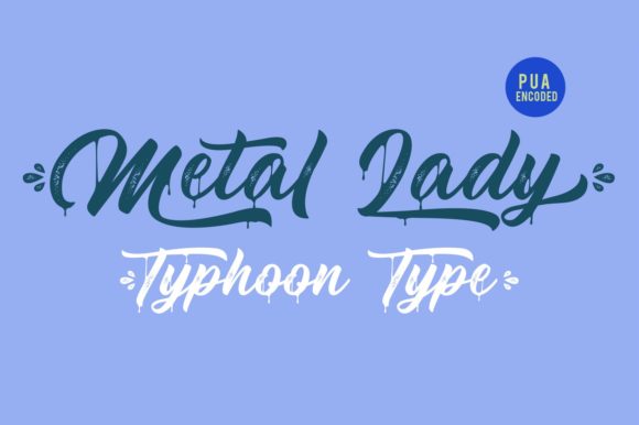 Metal Lady Font Poster 3