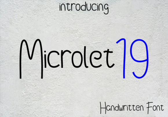 Microlet19 Font Poster 1
