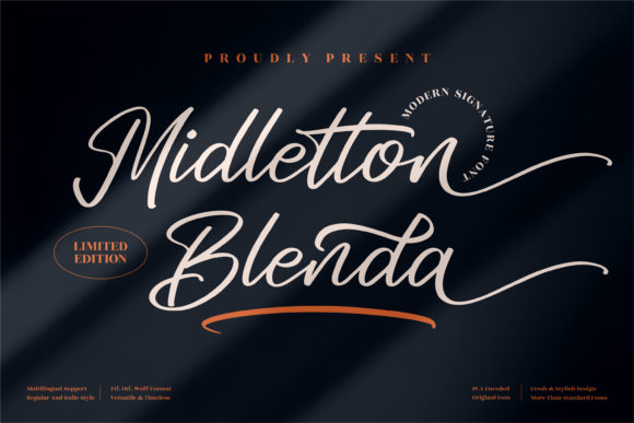 Midletton Blenda Font Poster 1