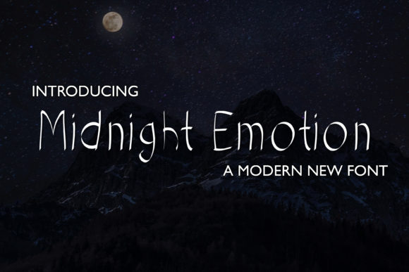 Midnight Emotion Font Poster 1