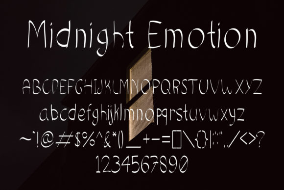 Midnight Emotion Font Poster 5
