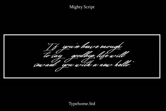 Mighty Script Font Poster 9