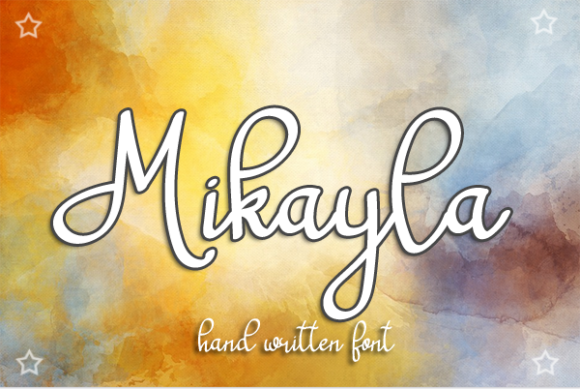 Mikayla Font Poster 1