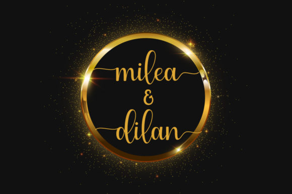 Milea Dilan Font Poster 1