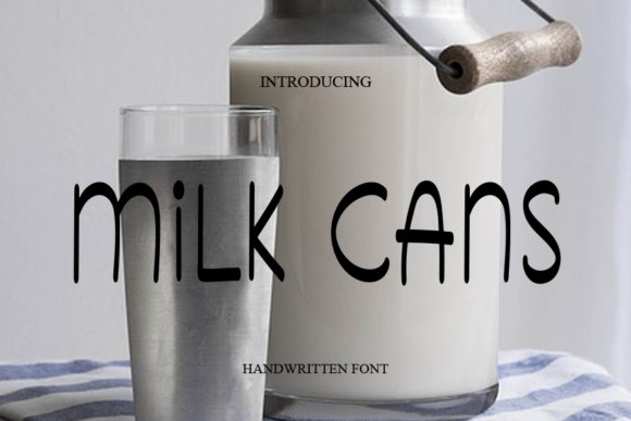Milk Cans Font Poster 1