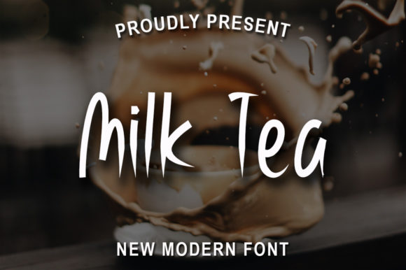 Milk Tea Font Poster 1