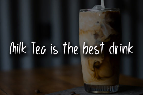 Milk Tea Font Poster 3