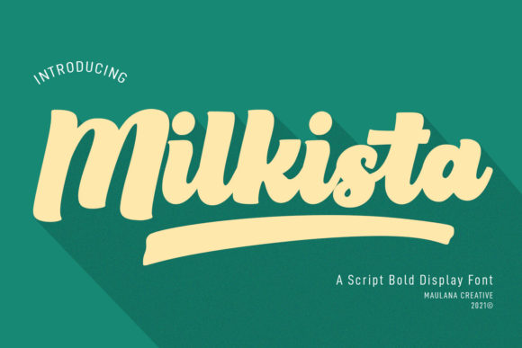 Milkista Script Font Poster 1