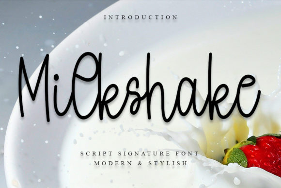 Milkshake Font Poster 1
