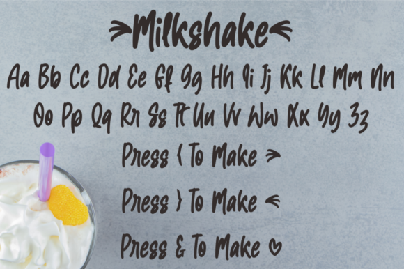 Milkshake Font Poster 7