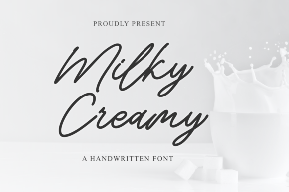 Milky Creamy Font Poster 1