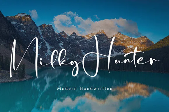 Milky Hunter Font Milky Hunter Font Poster 1