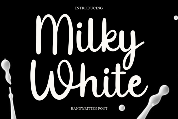 Milky White Font