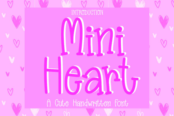 Mini Heart Font Poster 1