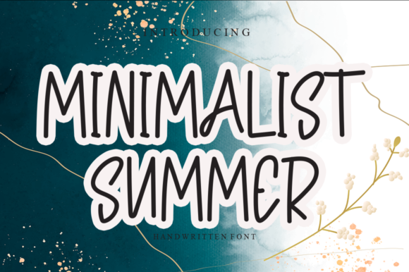 Minimalist Summer Font Poster 1