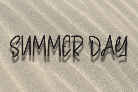 Minimalist Summer Font Poster 3