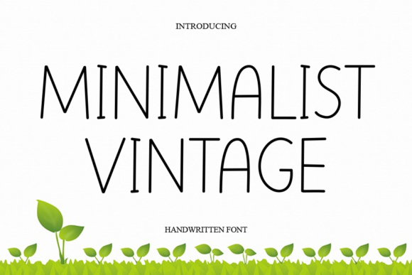 Minimalist Vintage Font Poster 1
