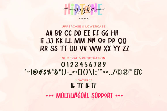 Misha Hiptone Font Poster 12