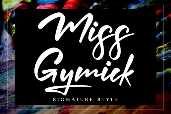 Miss Gymick Font Poster 1