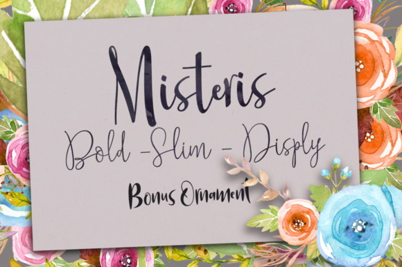 Misteris Font Poster 9
