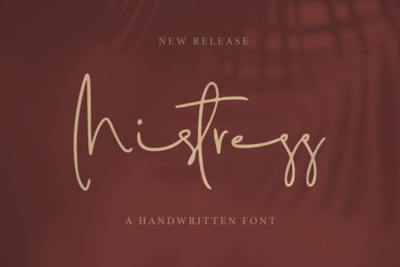 Mistress Font Poster 1