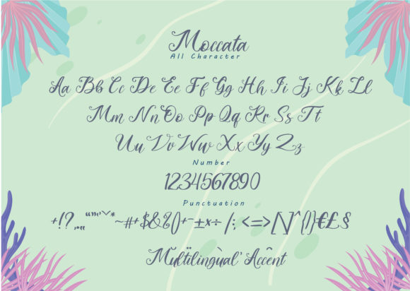 Moccata Font Poster 2