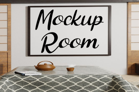 Mockup Room Font Poster 1
