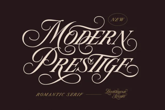 Modern Prestige Font Modern Prestige Font Poster 1