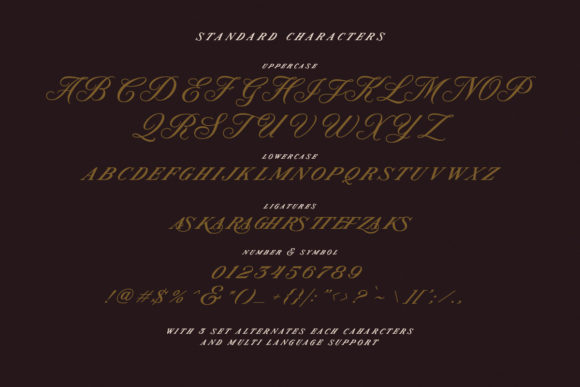 Modern Prestige Font Poster 9