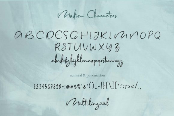 Modien Font Poster 8