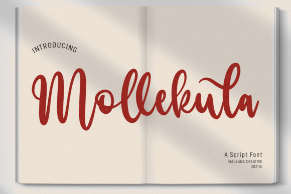 Mollekula Script Font Poster 1