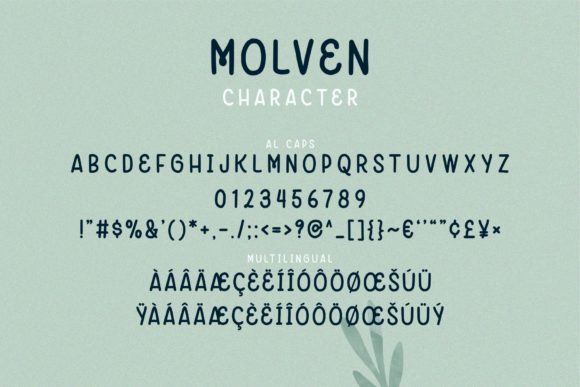 Molven Font Poster 8