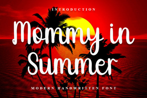 Mommy in Summer Font Poster 1
